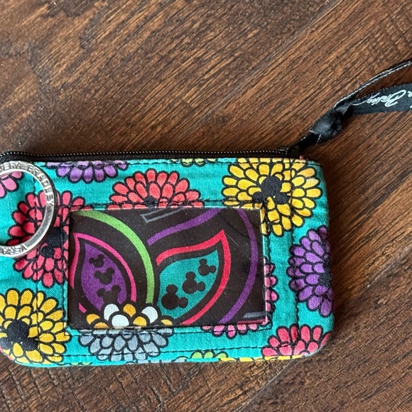 Vera Bradley Disney Parks Floral zip id case - Picture 2 of 3